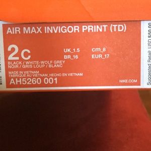 Air Max Invigor Print (TD)